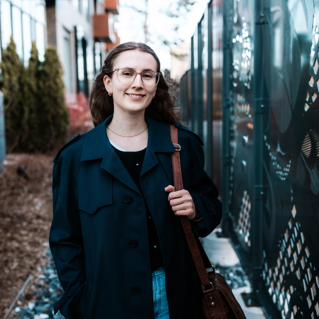 Canadian volunteer smiling
